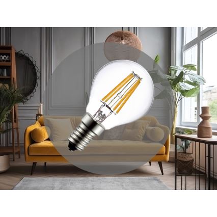 Ampoule LED à filament G45 E14/6W/230V 4000K