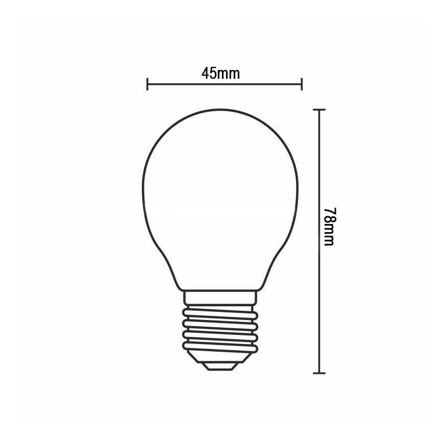 Ampoule LED à filament G45 E14/6W/230V 4000K