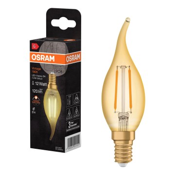 Ampoule LED à filament vintage E14/1,5W/230V 2400K - Osram