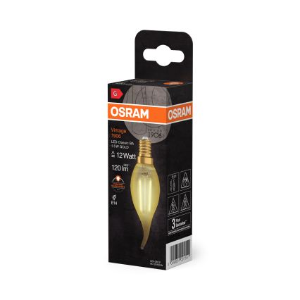 Ampoule LED à filament vintage E14/1,5W/230V 2400K - Osram