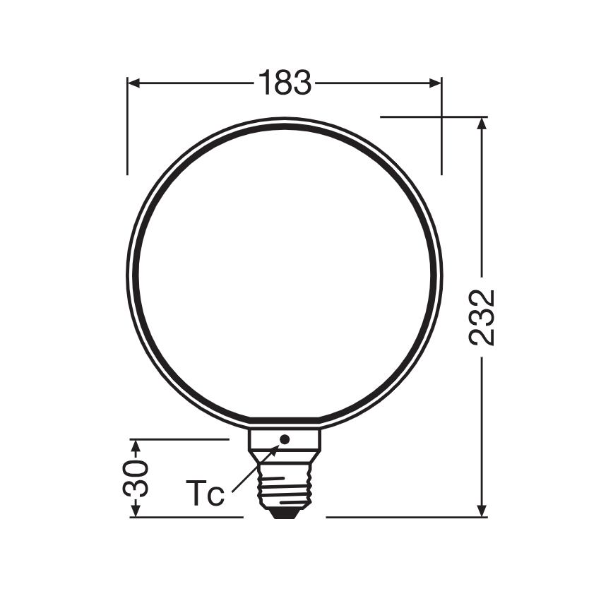 Ampoule LED dimmable VINTAGE FILAMENT E27/4W/230V 1800K - Osram
