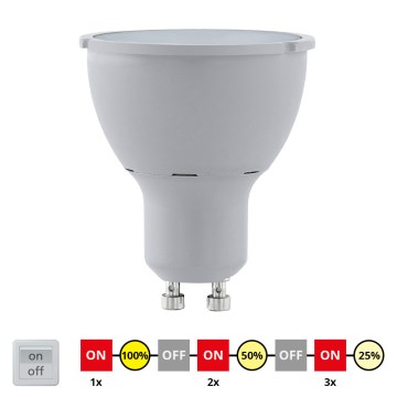 Ampoule LED à intensité modulable GU10/5W/230V 3000K - STEPDIMMING - Eglo