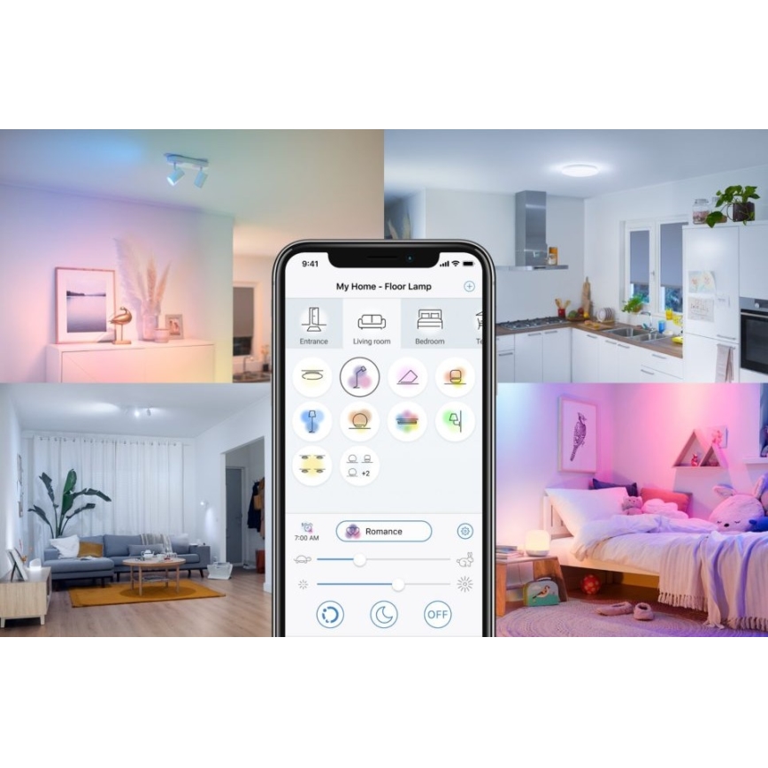 Ampoule LED à intensité variable FILAMENT A60 E27/6,7W/230V 2700-6500K CRI 90 Wi-Fi - WiZ