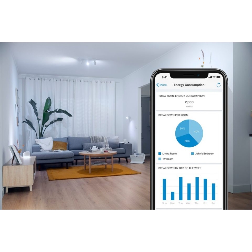 Ampoule LED à intensité variable FILAMENT A60 E27/6,7W/230V 2700-6500K CRI 90 Wi-Fi - WiZ