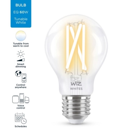 Ampoule LED à intensité variable A60 E27/6,7W/230V 2700-6500K CRI 90 Wi-Fi  - WiZ