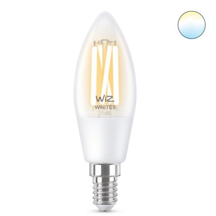 Ampoule LED à intensité variable FILAMENT C35 E14/4,9W/230V 2700-6500K CRI 90 Wi-Fi - WiZ