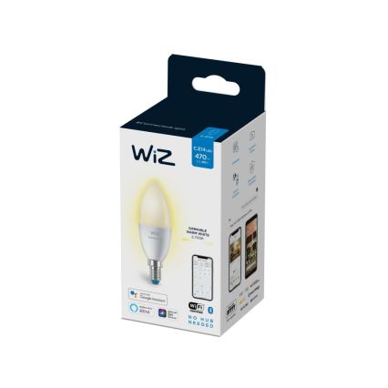 Ampoule LED à intensité variable C37 E14/4,9W/230V 2700K CRI 90 Wi-Fi - WiZ