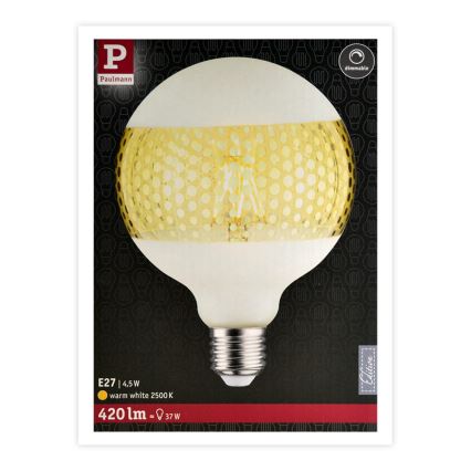 Ampoule LED à intensité variable CLASSIC G125 E27 / 4.5W / 230V 2500K - Paulmann 28770