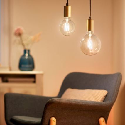 Ampoule LED à intensité variable FILAMENT G125 E27/7W/230V 2700-6500K CRI 90 Wi-Fi - WiZ