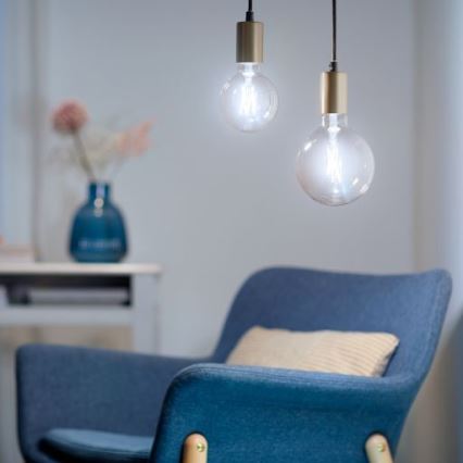 Ampoule LED à intensité variable FILAMENT G125 E27/7W/230V 2700-6500K CRI 90 Wi-Fi - WiZ