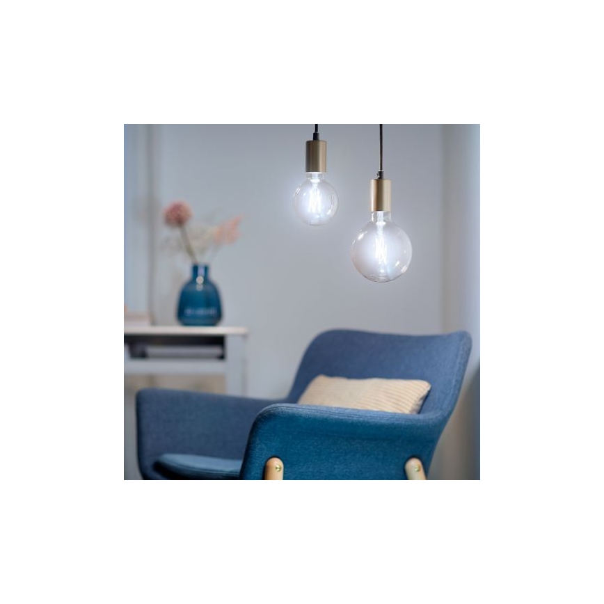 Ampoule LED à intensité variable FILAMENT G125 E27/7W/230V 2700-6500K CRI 90 Wi-Fi - WiZ
