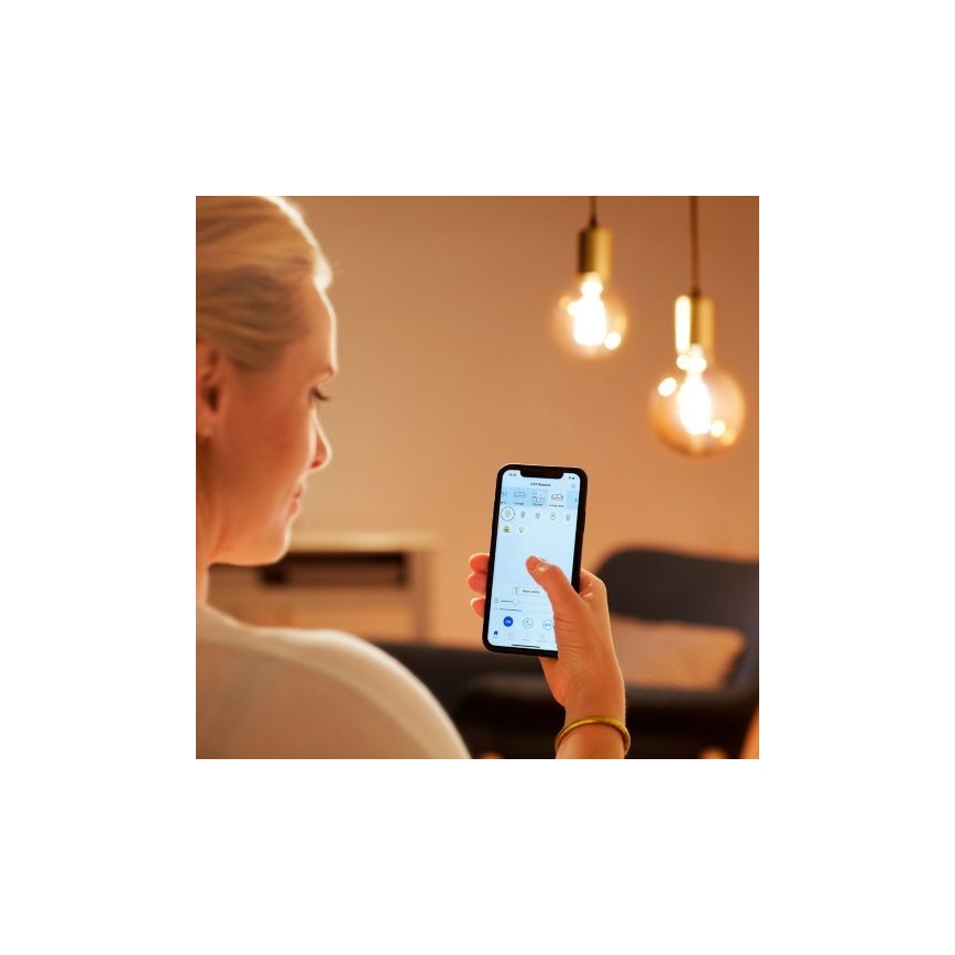 Ampoule LED à intensité variable FILAMENT G125 E27/7W/230V 2700-6500K CRI 90 Wi-Fi - WiZ
