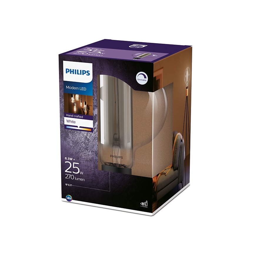 Ampoule LED à intensité variable Philips E27/6,5W/230V 3000K