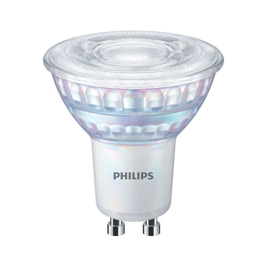 Ampoule LED à intensité variable Philips GU10/6,2W/230V 3000K CRI 90