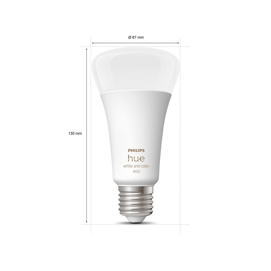Ampoule LED à intensité variable Philips Hue White And Color Ambiance E27/13,5W/230V 2000-6500K