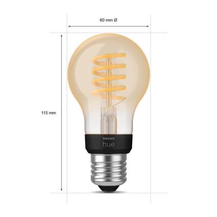 Ampoule LED à intensité variable Philips Hue WHITE AMBIANCE A60 E27/7W/230V 2200-4500K