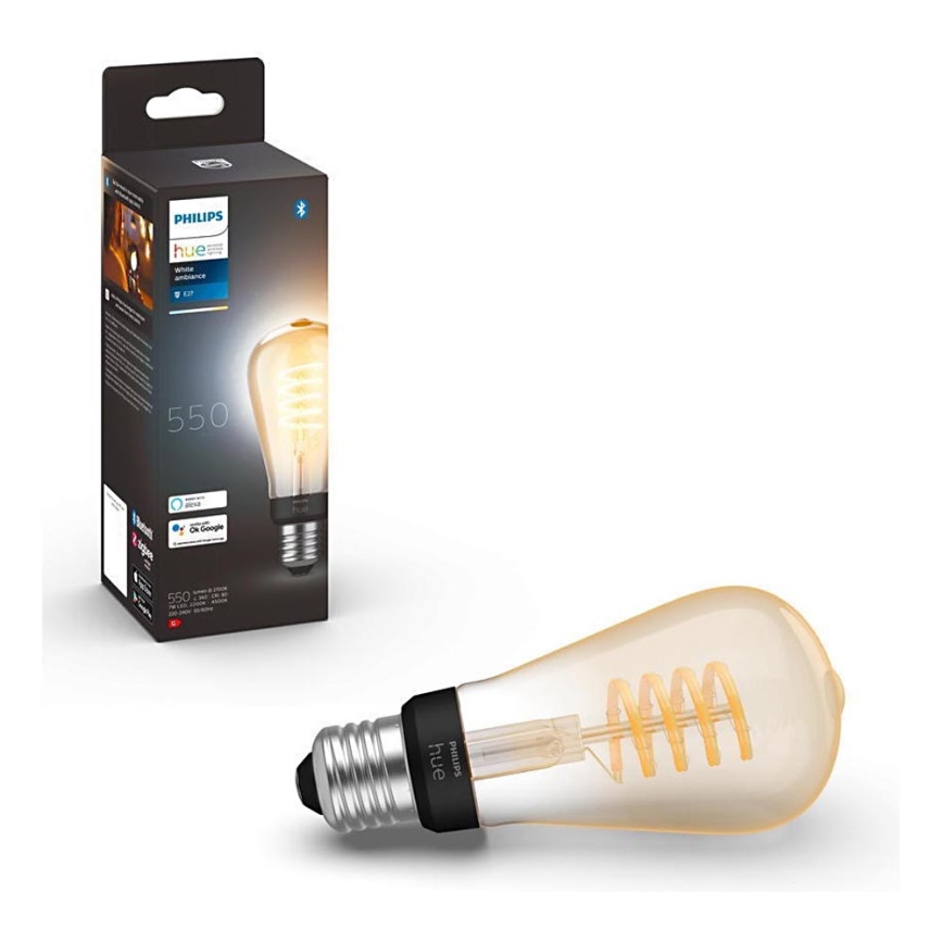 Ampoule LED à intensité variable Philips Hue WHITE AMBIANCE ST64 E27/7W/230V 2200-4500K