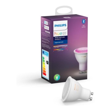 Ampoule LED à intensité variable Philips Hue WHITE AND COLOR AMBIANCE GU10/4,3W/230V 2000-6500K