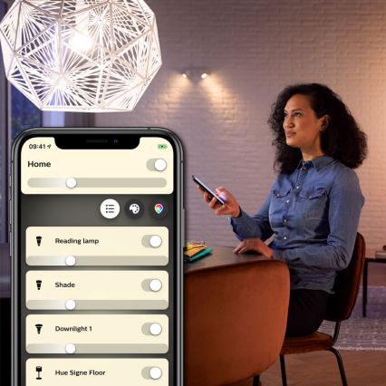 Ampoule LED à intensité variable Philips Hue WHITE E27/9W/230V 2700K