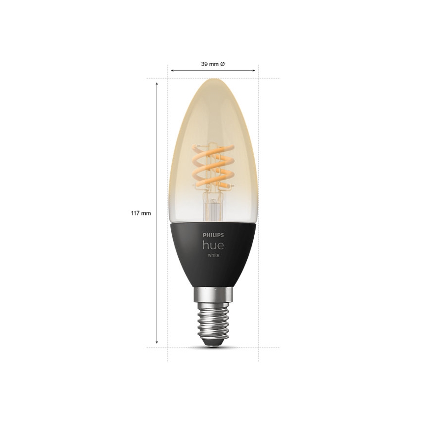 Ampoule LED à intensité variable Philips Hue WHITE FILAMENT E14/4,5W/230V 2100K