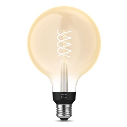 Ampoule LED à intensité variable Philips Hue WHITE FILAMENT G125 E27/7W/230V 2100K