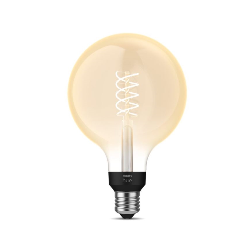 Ampoule LED à intensité variable Philips Hue WHITE FILAMENT G125 E27/7W/230V 2100K