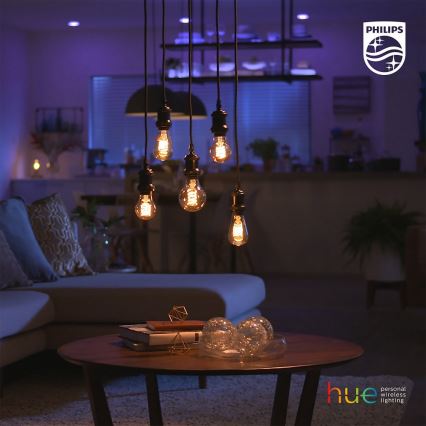 Ampoule LED à intensité modulable Philips HUE WHITE FILAMENT G93 E27/7W/230V