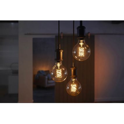 Ampoule LED à intensité modulable Philips HUE WHITE FILAMENT G93 E27/7W/230V