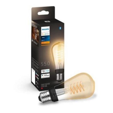 Ampoule dimmable LED Philips Hue WHITE FILAMENT ST72 E27/7W/230V