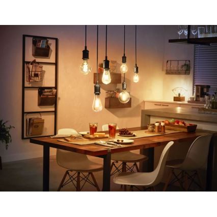 Ampoule LED à intensité variable Philips Hue WHITE FILAMENT ST72 E27/7W/230V 2100K