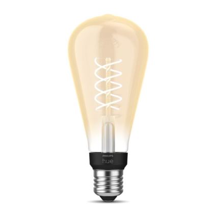 Ampoule LED à intensité variable Philips Hue WHITE FILAMENT ST72 E27/7W/230V 2100K