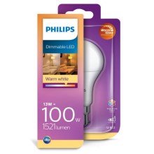 Ampoule LED à intensité variable Philips Warm Glow A60 B22/13W/230V 2200-2700K CRI 90
