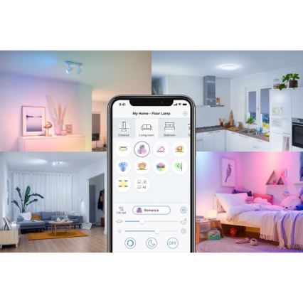 Ampoule LED à intensité variable FILAMENT ST64 E27/6,7W/230V 2700-6500K CRI 90 Wi-Fi - WiZ