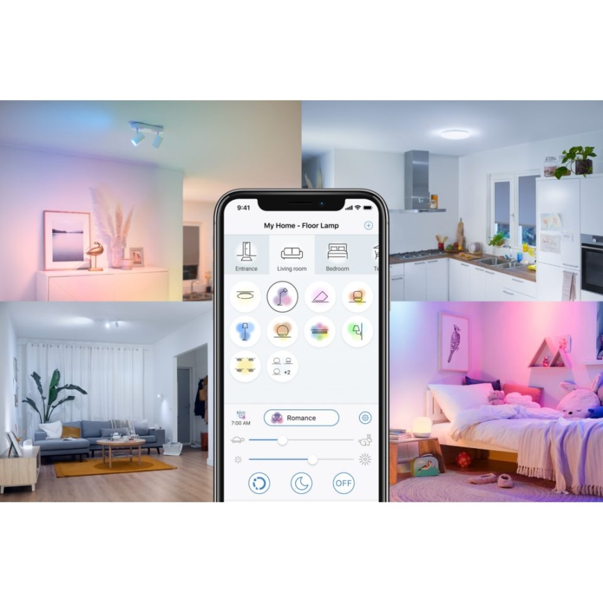 Ampoule LED à intensité variable FILAMENT ST64 E27/6,7W/230V 2700-6500K CRI 90 Wi-Fi - WiZ