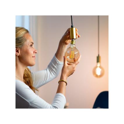 Ampoule LED à intensité variable VINTAGE FILAMENT G95 E27/6,7W/230V 2000-5000K CRI 90 Wi-Fi - WiZ