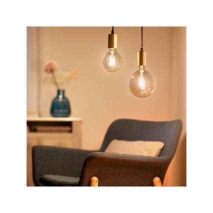 Ampoule LED à intensité variable VINTAGE FILAMENT G95 E27/6,7W/230V 2000-5000K CRI 90 Wi-Fi - WiZ
