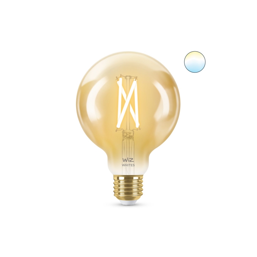 Ampoule LED à intensité variable VINTAGE FILAMENT G95 E27/6,7W/230V 2000-5000K CRI 90 Wi-Fi - WiZ