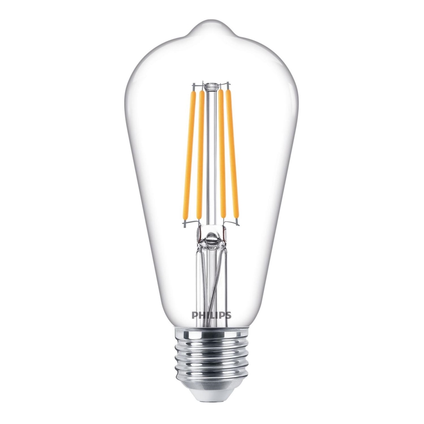 Ampoule LED à intensité variable VINTAGE Philips ST64 E27/7,2W/230V 4000K