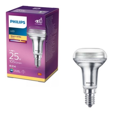 Ampoule LED à réflecteur Philips R50 E14/1,4W/230V 2700K