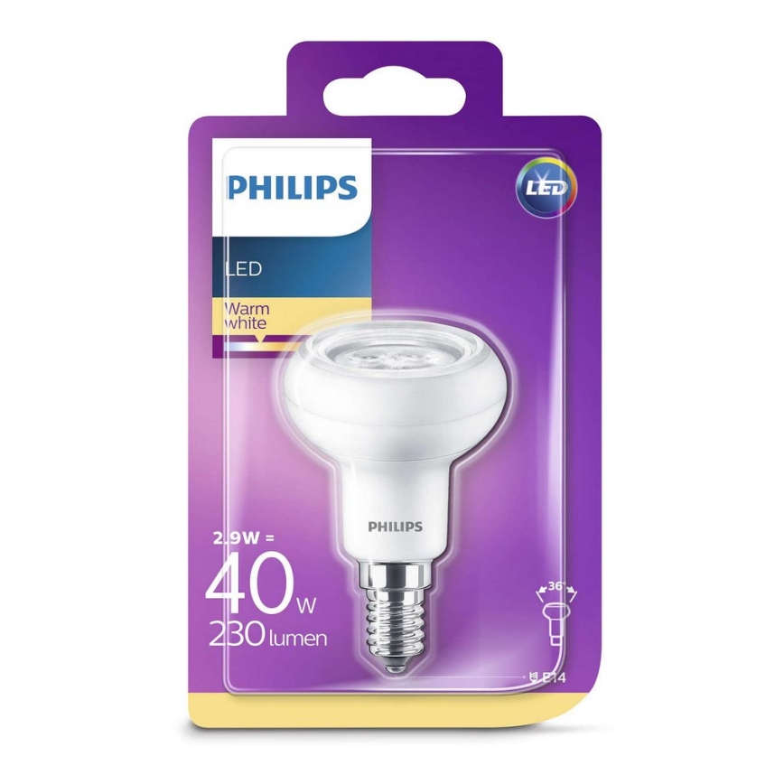 Ampoule LED à réflecteur Philips R50 E14/2,9W/230V 2700K