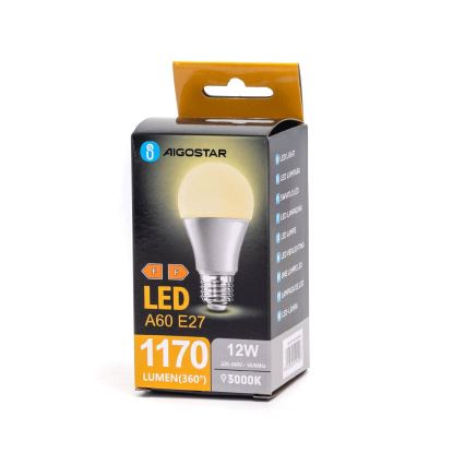 Ampoule LED A60 E27/12W/230V 3000K - Aigostar