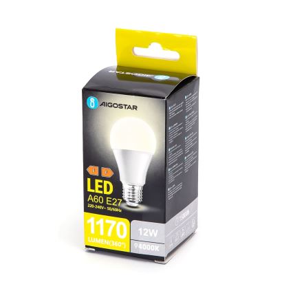 Ampoule LED A60 E27/12W/230V 4000K - Aigostar