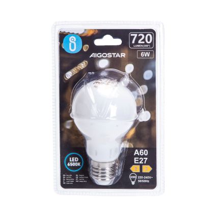 Ampoule LED A60 E27/6W/230V 6500K 330° - Aigostar