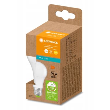 Ampoule LED A60 E27/8,5W/230V 2700K - Ledvance