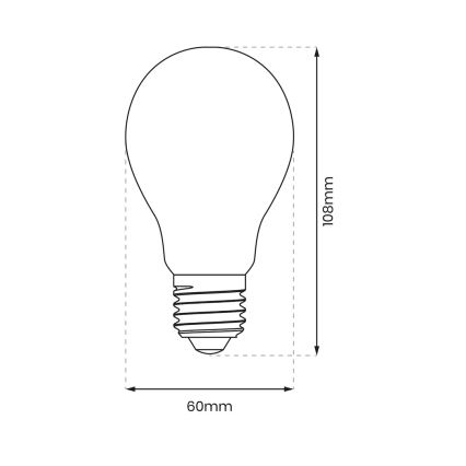 Ampoule LED A60 E27/8W/230V 4000K