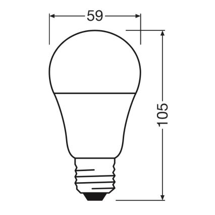 Ampoule LED A60 E27/8W/230V 6500K - Osram