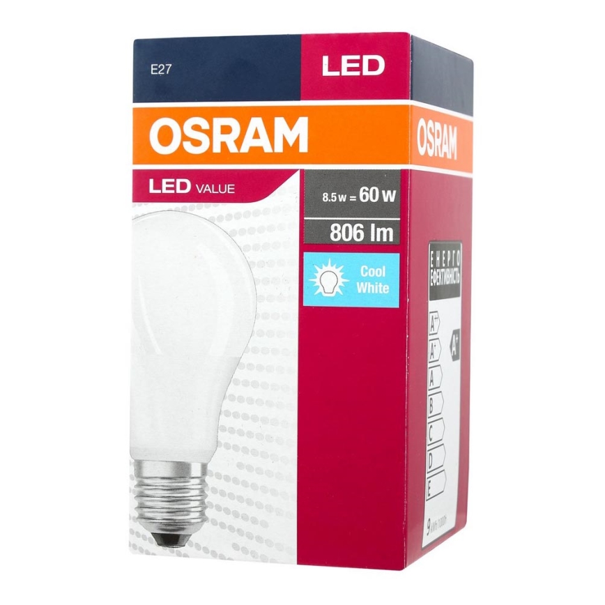 Ampoule LED A60 E27/9,5W/230V 4000K - Osram