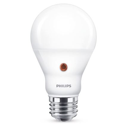 Ampoule LED avec détecteur Philips A60 E27/6,5W/230V 4000K