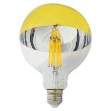 Ampoule LED avec surface miroir sphérique DECOR MIRROR G125 E27/12W/230V 4200K doré