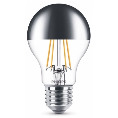 Ampoule LED avec surface miroir sphérique Philips A60 E27/5,5W/230V 2700K